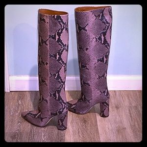 snakeskin boots